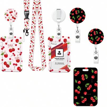 1 Set (Badge Clip + Card Holder + Lanyard) Cute Nurse Badge Reel, Retractable ID Badge Holder, Fashion Medical Work Name Card Holder, Detachable Lanyard, ID Card Protector Case, Suitable For Doctors, Nurses, Teachers, Social Workers, Medical Staff, Nursing Assistants, Office Personnel