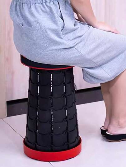 Ghế dã ngoại cắm trại ngoài trời, ghế gấp gọn có thể kéo dài, ghế dày không tựa lưng, tiện dụng khi đi du lịch trong nhà và ngoài trời.