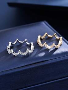 1pc Women's Single Hoop Ring, Suitable For Daily Wear - Ring - View 5