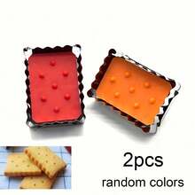 1pc Heavy Duty Stainless Steel Cookie Cutter Mold With Easy Press Mechanism And Smooth Edges, Professional Baking Tool For Perfect Pastries - Multicolor - View 8