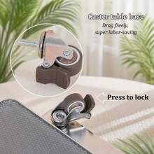 Carrito de pedal móvil para el cuidado de los pies - Carrito de spa para los pies con almohadilla de espuma de memoria, bandeja y ruedas, adecuado para salones. Carrito de spa para los pies: El carrito de spa para los pies está diseñado con una bandeja espaciosa y ruedas suaves, lo que lo hace conveniente para usar en salones, tiendas de uñas y baños del hogar. - Blanco - Ver 5