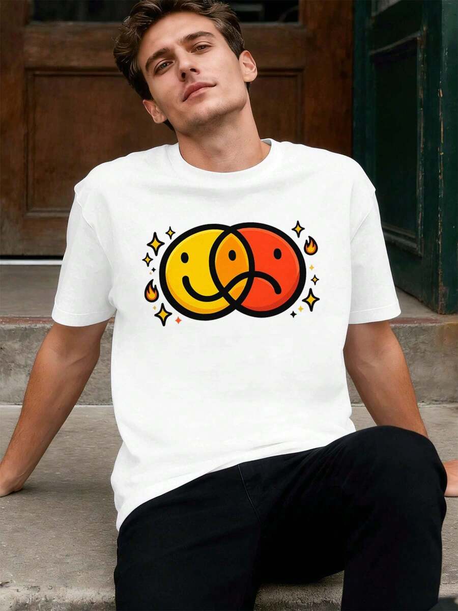 Grands Formats T-Shirts Hommes - Blanc - Voir 1