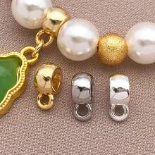 Bộ 10 khóa cài nối bằng đồng mạ vàng 18K và bạch kim bạc dày dặn, kích thước 8x6x3.5mm, kiểu dáng tối giản thanh lịch, thích hợp cho đám cưới và tiệc tùng. - Nhiều màu - Xem 6