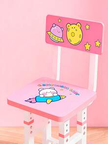 Sillas Y Escritorio Para Niños Con Repisas Ajustable Mesa - Rosa - Ver 2