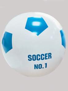 1pc PVC Inflatable Beach Ball, Water Toy, Outdoor Interactive Giant Inflatable Soccer Ball - Multicolor - View 11