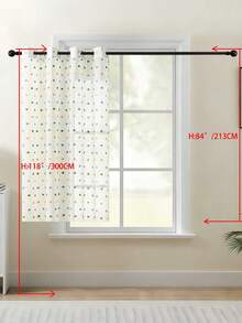 1片/2片装欧式古典刺绣薄纱窗帘，白色透明窗帘，适用于卧室、阳台、客厅，奢华窗帘，优雅白色蕾丝窗帘，饰以精致叶子刺绣，透光涤纶窗帘，适用于客厅、卧室、办公室等场所 - 可机洗，卧室装饰窗帘。 - 彩色 - 查看 41