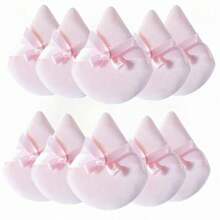 5/10/20/50 Piezas/Set Esponja de Maquillaje con Decoración de Lazo, Borla para Polvo Suelto, Ajuste de Polvo Mineral, Asequible, Adecuado como Regalo de Navidad, Herramienta Cosmética - Multicolor - Ver 14