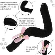 4pcs Cat Costume Set, Includes Headband, Tail, Collar, And Gloves, Cat Cosplay Accessories, Cat Ears, Collar, Tail, Paws Or Women's Halloween Costume - A - View 7