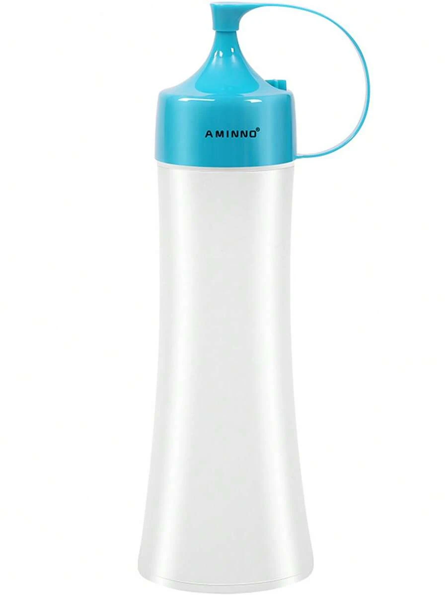 Condiment Bottle, PE Pointed Cream Bottle, Salad Sauce Jam Bottle, Squeeze Sauce - Mint Blue - View 1