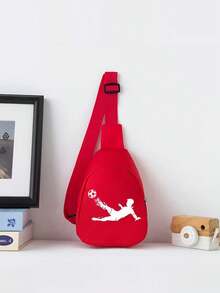 Túi đeo chéo họa tiết bóng đá, chất liệu nhẹ bền, túi cá nhân tiện dụng hàng ngày, dây đeo vai điều chỉnh thoải mái, túi nhỏ gọn, thiết kế nhiều màu sắc, dung tích lớn, phù hợp với nhiều tình huống hàng ngày, dễ dàng vệ sinh và mang theo, túi đeo chéo hàng ngày, trang trí họa tiết bóng đá, túi đeo chéo nhẹ đáp ứng nhu cầu đựng đồ nhỏ hàng ngày. - Nhiều màu - Xem 6