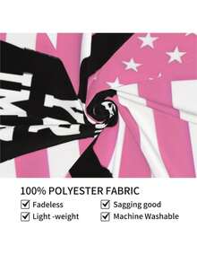 1pc Customized American Flag Banner With Your Photo Printed, Fun Decoration For Club, Concert, Bar, Dorm, Living Room, Bedroom And More. Exquisite Decor, Modern Fashionable, Customizable, Personalized, Unique. - Multicolor - View 6