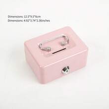 Portable Key Box, Steel Cash Box, Home/Store Storage Cabinet For Keys, Coins, Jewelry - Multicolor - View 16