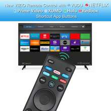 VELEC 1pc Universal Replacement Remote Control Compatible With VIZIO Smart TV XRT140 - Black - View 2