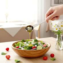 1/2pcs Magnetic Measuring Spoons, Double-Sided Design With Measurement Markings, Suitable For Liquid & Dry Ingredients - Can Be Placed In Spice Jars, Precise Measurement - Silver - View 1