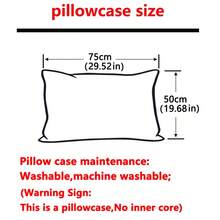 1pc Minimalist Modern Bohemian K Pattern Printed Washed Pillowcase, Bedroom Pocket Closure Soft Pillow Cover, Bedding - Multicolor - View 3