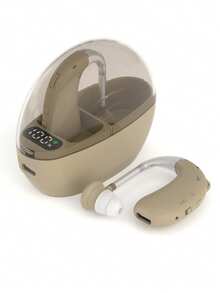 1 副助听器耳机 - 充电盒，适合老年人的助听器/放大器，适合老年人的可充电助听器，最适合老年人的带降噪功能和音量控制的助听器。 - 查看 11