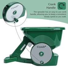 Crystals 3L Hand Held Lawn Seed & Fertiliser Spreader Adjustable Garden Seeder Tool - Seed Spreader - View 6