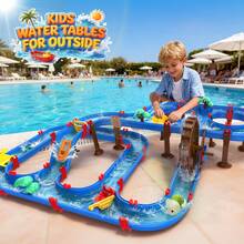 Large Water Table Toys For Kids Summer Outdoor Toys For Backyard, Lawn, Beach, Pool, Outside Activity Funs Easter Gifts For Boys Girls - Blue - View 4