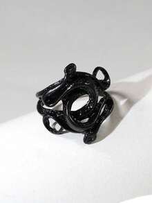1 chiếc nhẫn hình rắn hai đầu kiểu cổ điển, unisex. - rắn - Xem 4