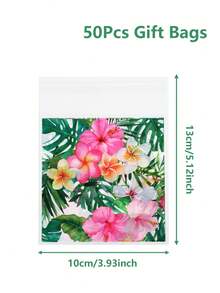 100 pièces Sacs cadeaux floraux hawaïens, sacs auto-scellants avec motifs d'hibiscus et de feuilles de palmier hawaïens, décorations de fête à thème hawaïen, sacs de faveurs de fête d'anniversaire hawaïenne, décorations de table de fête tropicale hawaïenne, sacs à bonbons de mariage, décorations de baby shower, emballage de cuisine d'été, remplisseur de fête hawaïenne, décoration hawaïenne, cadeaux hawaïens, décoration d'été, cadeaux d'été, faveurs de fête - fleurs d'Hawaï - Voir 14