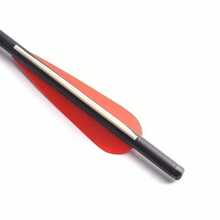 12Pcs Crossbow Bolts Carbon Arrows 20 Inch Hunting Archery Crossbow Arrows With Half Moon Nocks 125 Grain Removable Tips - Red - View 3