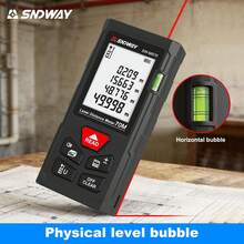 SNDWAY 1pc 50/70/100/120m Laser Distance Meter, Portable Laser Rangefinder With Inch/Feet Unit Switch, Backlit LCD Display For Distance/Area/Volume/Pythagorean Measurement - A - View 6