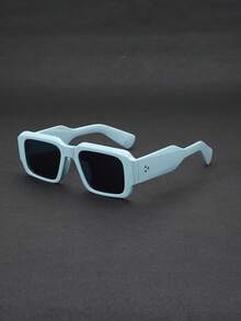 1/2/2/4 Pairs Men Square Rivet Minimalist Fashion Fashion Glasses, Suitable For Daily Driving, Stage Performance, Party, Travel - Multicolor - View 24