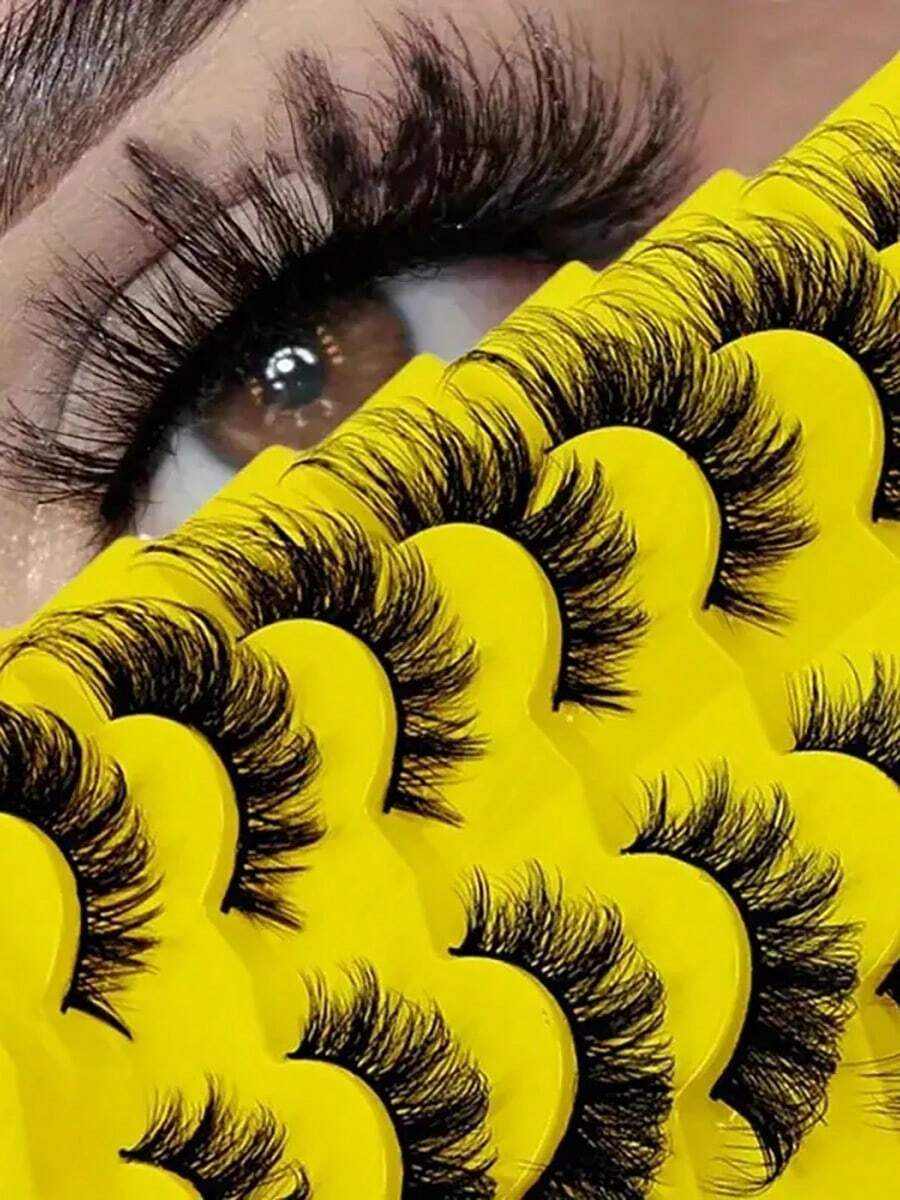 Mango Eye Must-Have 7 Pairs, Ultra Light 3D Stripe+D-Roll Extension, Creating Long-Lasting And Natural Fluffy Eyelashes Like A "Pseudo Natural Look - View 1
