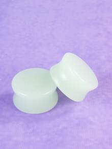 1对时尚复古波西米亚风耳扩，夜光宝石耳塞，男女通用穿刺饰品，适合日常、派对、节日佩戴 - Ear gauge - 查看 4