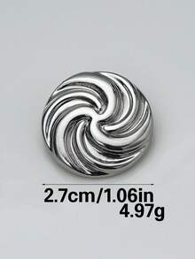 10pcs Metal Decorative Buttons, Exquisite Swirl Design, Suitable For Coats, Sweaters, Suits, Uniforms, Cardigans And DIY Craft Decoration, Fashionable Sewing Accessory, Textured Metal Buttons - Multicolor - View 15