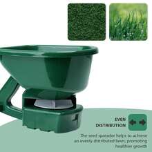 Crystals 3L Hand Held Lawn Seed & Fertiliser Spreader Adjustable Garden Seeder Tool - Seed Spreader - View 10
