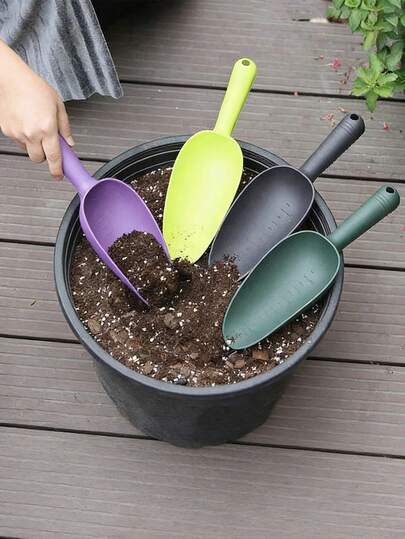 Thick Handheld Multi-Color Plastic Garden Trowel - Multipurpose Soil Shovel Suitable For Succulent Planting, Vegetable Planting, Soil Loosening, Indoor And Outdoor Balcony Planting, Lightweight Shovel