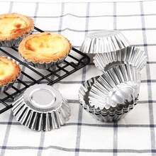 Carbon Steel Tart Mould, Tart Mould, Muffin Mould, Egg Pie Mould, Non-Stick Reusable Baking Moulds For Cupcakes, Cakes, Desserts, Ice Cream - Multicolor - View 7