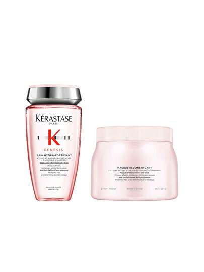 Kérastase [Bundle] Genesis Bain Hydra-Fortifiant Shampoo 250 Ml + Masque Reconstituant 500 Ml