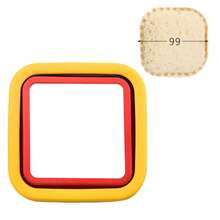 1pc Stainless Steel Sandwich Cutter Mold, Sandwich Bread Mold, Toast Cookie Cutter, Fruit & Vegetable Slicing Knife, Embossing Mold Set - Blue+Yellow - View 15