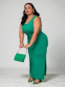 Plus Size Dresses - Lá cờ xanh - Xem 4