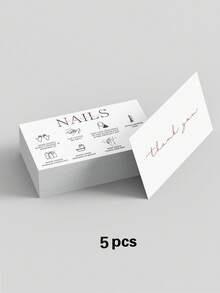 50 piezas/paquete Tarjetas de instrucciones para el cuidado de las uñas, adecuadas para tarjetas de guía de servicio al cliente de salón de uñas, útiles escolares, útiles de regreso a clases - Multicolor - Ver 18