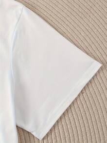 Plus SizeBcba Neurodiversity Shirt, Special Education Teacher Shirt, Mental Health TShirt, We Are Thrive Under Different Conditions Unisex Short Sleeve Classic Heavy Cotton T Shirt Printed Graphic Tee Women's Casual Short-Sleeved Top - 白色 - 查看 3