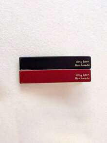 2个/套 醋酸纤维发夹 字体几何发夹 刘海侧夹 甜美可爱简约女士发饰 - 多色 - 查看 18