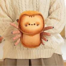 1个可爱卡通焦糖饼干熊/猫毛绒娃娃抱枕，柔软填充娃娃饼干熊抱枕，午睡枕，沙发靠垫，生日/儿童节/母亲节礼物 - 彩色 - 查看 11