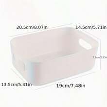 5pcs Multifunctional Storage Box - Ideal For Cosmetics, Snacks, And More - Plastic Organizer Suitable For Kitchen, Bathroom, And Dormitory - Multicolor - View 7