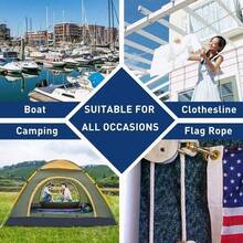 10m Colorful Silk-Like Paracord, Outdoor Warning Rope, Tent Hanging Rope, Multi-Purpose Outdoor Rope, DIY Craft Cord - Multicolor - View 4