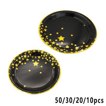 50/30/20/10pcs 7inch/9inch Disposable Paper Plates, Leak-Proof & Thick, 3-Second Cleanup, Party & Camping Use, High Cost Performance, Suitable For Cake, Food, Birthday, Wedding, Christmas, Thanksgiving, Halloween, Ramadan, Easter