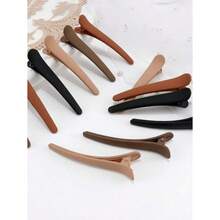 NEW12pcs/Set Multicolor Large Size Hair Clips For Women's Everyday Hairstyling Hair Styling Tools Hair Accessories - 黑色 - 查看 3