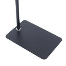 RibasuBB Adjustable 360° Floor Mobile Phone & Tablet Stand, Foldable, Anti-Slip, Stable Support For Video, Live Streaming, Selfies, And More - Black - View 10