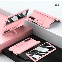 Galaxy ZFold3/ZFold4/ZFold5/ZFold6/ZFold7 Phone Case, Full Body Protection, Integrated Case & Screen Protector, Hinge Protection, Metal Lens Protection Ring Design, With Tempered Glass - Multicolor - View 23