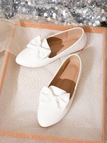 New Criss-Cross Casual Slip-On Shoes, Versatile Daily Wear For Teenagers - White - View 1