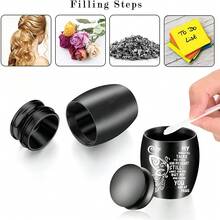 1.57 Inches Small Keepsake Urn For Human Ashes Aluminum Alloy Mini Urn Butterfly Small Ash Urn Tiny Ashes Holder Decorative Funeral Urn - Multicolor - View 3