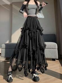 Women Skirts - 黑色 - 查看 2