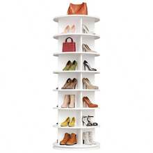 7-Tier Rotating Storage Rack, Floor-Standing Multi-Purpose Shelving Unit, 360° Rotating Tiered Shelves For Storing Shoes, Bags, Accessories - Durable And Space-Saving Display Tower - Multicolor - View 11